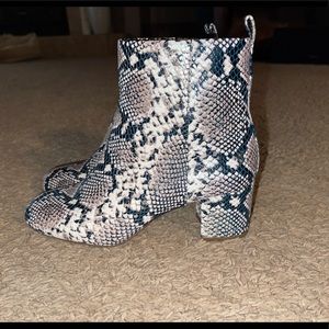 Gianni Bini Snakeskin Booties
